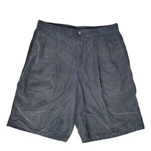 CORBIN golf Black Viscose blend pleated shorts with pockets size 34